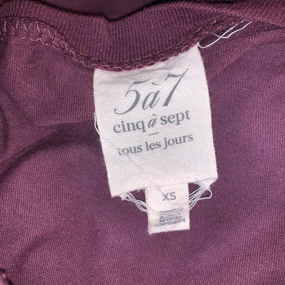 (Cinq à Sept) Bateau Neckline Three-Quarter Sleeve Top - Picture 11 of 11